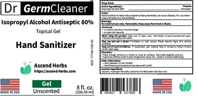 236.588ml Ndc 77160-306-05 (04   Fda 8oz Gel Bottle Unscented)